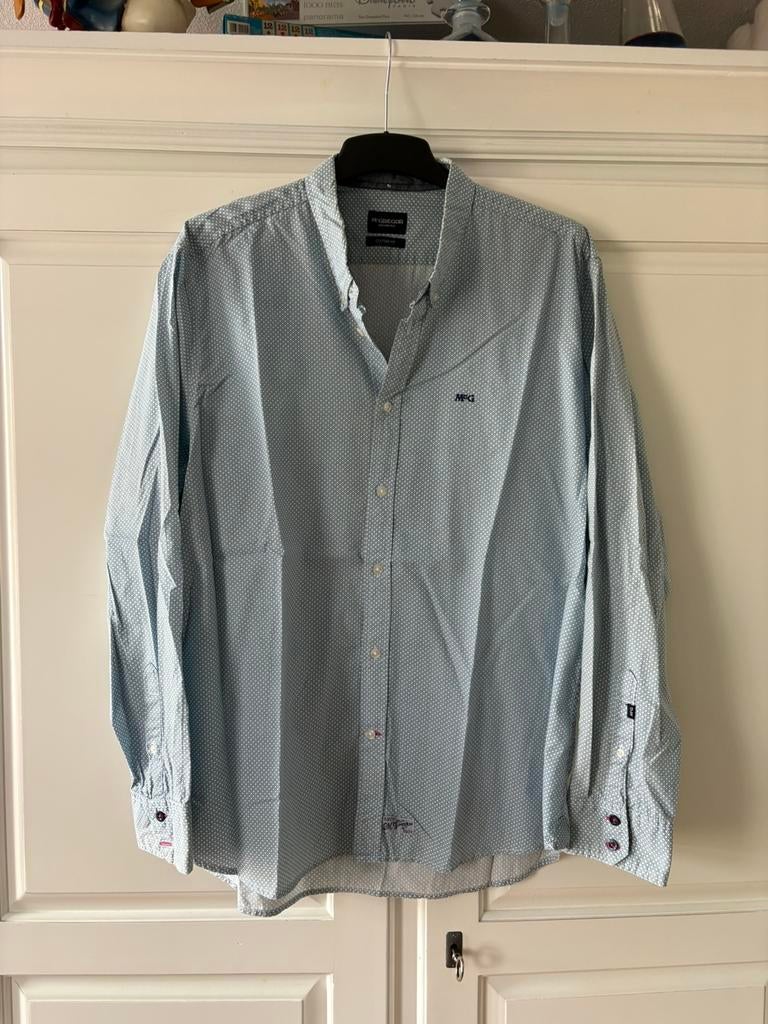 Overhemd McGregor xxl, Ophalen of Verzenden, Zo goed als nieuw, Blauw, Overige halswijdtes