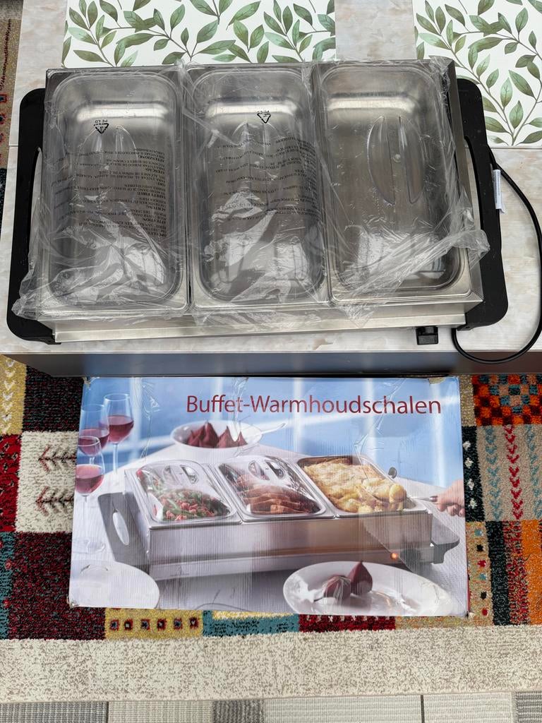 Buffet-Warmhoudschalen, Ophalen of Verzenden, Zo goed als nieuw