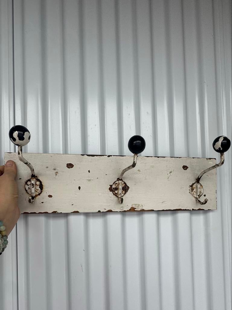 Brocante wandhaken, Huis en Inrichting, Woonaccessoires | Kapstokken, Wandkapstok, Gebruikt, Ophalen of Verzenden, Minder dan 100 cm