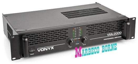 Versterker,amplifier SKY-2000 II PA Versterker 2x1000W, Vonyx, Nieuw, Info@marbeco.nl, Overige instrumenten