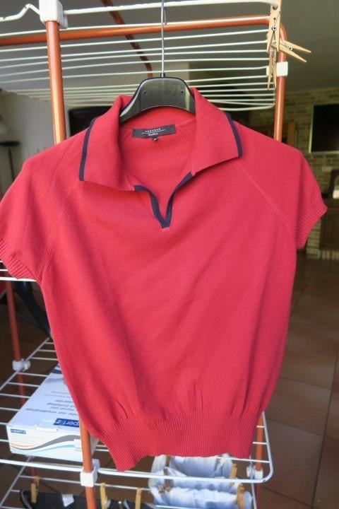 Poloshirt rood Max Mara Weekend mt M, Maat 38/40 (M), Max Mara Weekend, Ophalen of Verzenden, Zo goed als nieuw