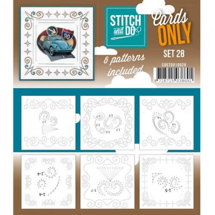 Stitch and Do Cards only 28 en 6 verschillende oplegkaartjes, Hobby en Vrije tijd, Kaarten | Zelf maken, Blanco kaart of Basiskaart