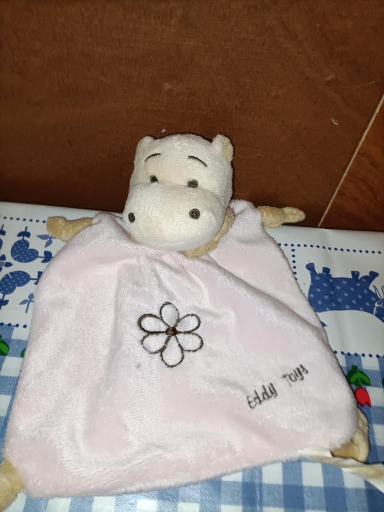 Nijlpaard knuffeldoekje Eddy Toys, Kinderen en Baby's, Ophalen of Verzenden, Zo goed als nieuw