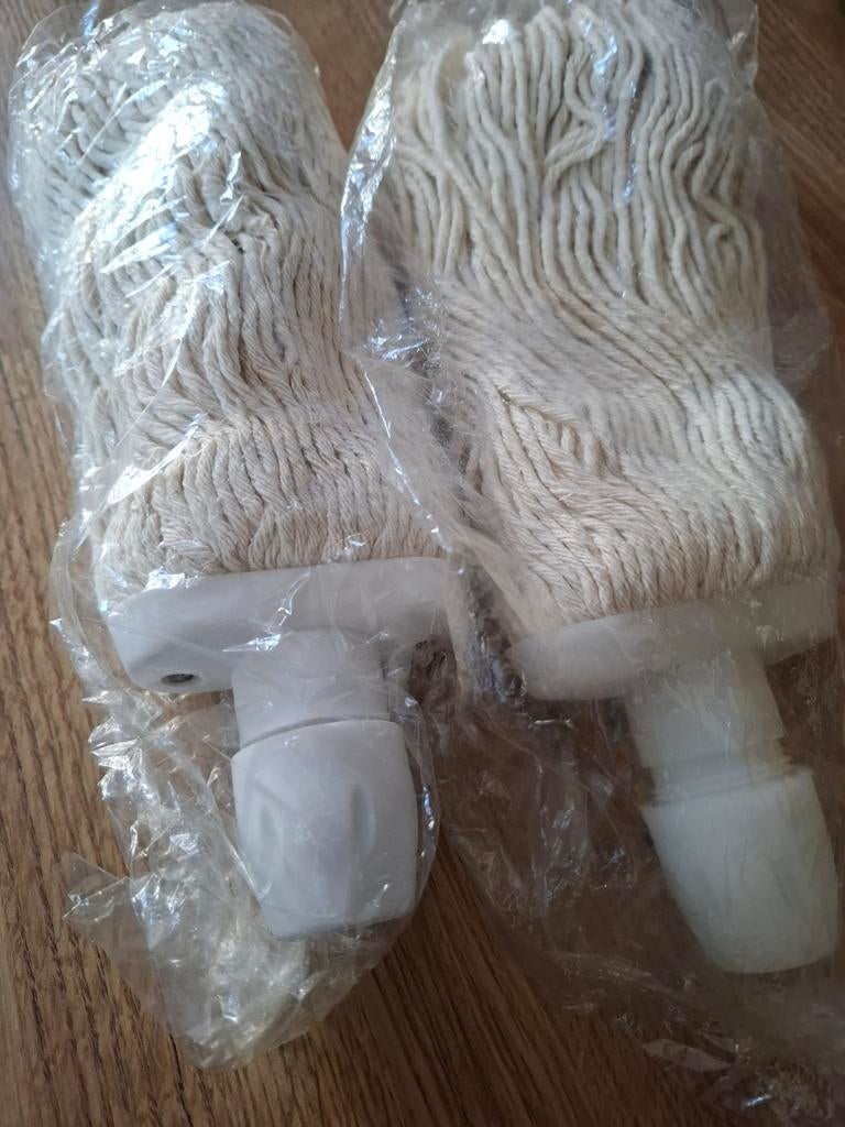 2x Mop voor gewone bezemsteel - per stuk of per 2 stuks €8, Ophalen of Verzenden, Mop of Dweil