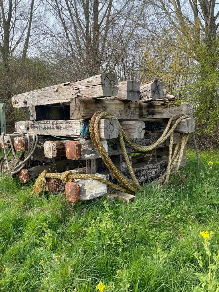 Meerpalen, Gebruikt, Ophalen of Verzenden, 200 tot 250 cm, 50 mm of meer