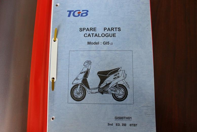TGB GI5 @ 1997 scooter parts list, Fietsen en Brommers, Handleidingen en Instructieboekjes, Ophalen of Verzenden