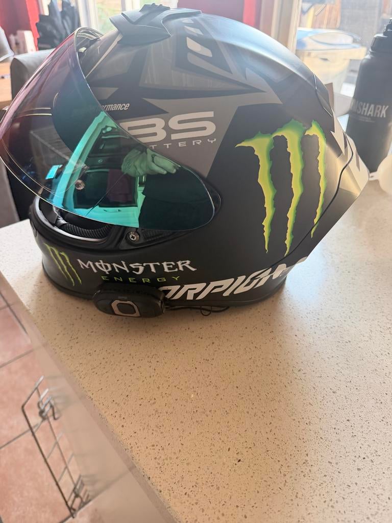 Scorpion R1 XL helm met Sena SLR2 communicatie, Overige merken, Heren, XL, Ophalen of Verzenden