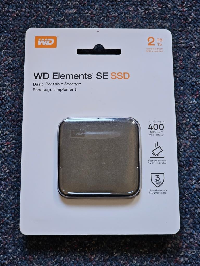 WD Elements SE SSD 2TB] Nieuw en geseald, 2TB, SSD, Nieuw, Ophalen of Verzenden