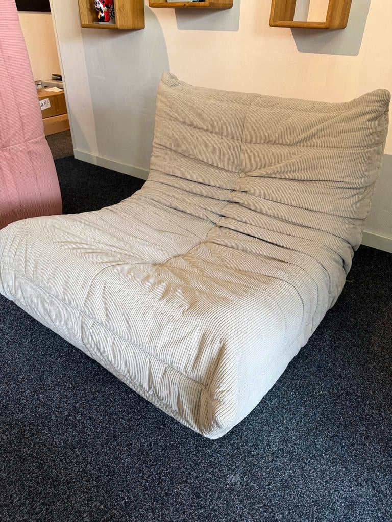 1 zit Togo - Nieuw - licht grijs, Huis en Inrichting, Banken | Bankstellen, Ophalen, Eenpersoons, Nieuw, 75 tot 100 cm