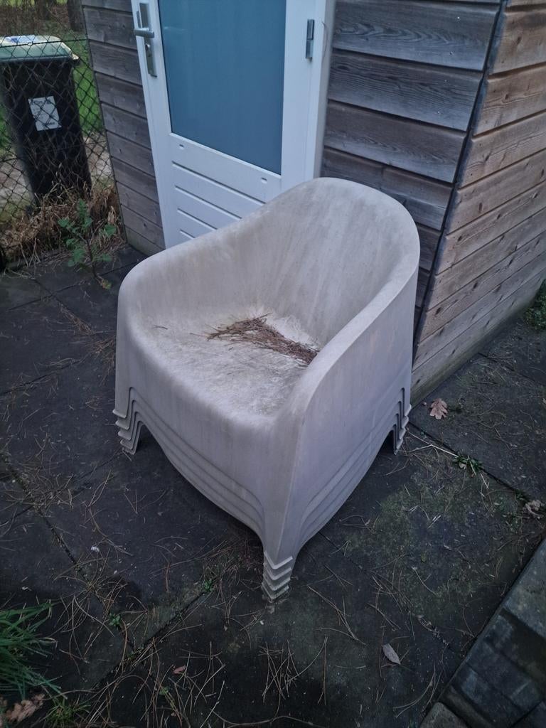5x Ikea SKARPÖ tuinstoelen, Ophalen, 5 zitplaatsen, Kunststof, Zo goed als nieuw