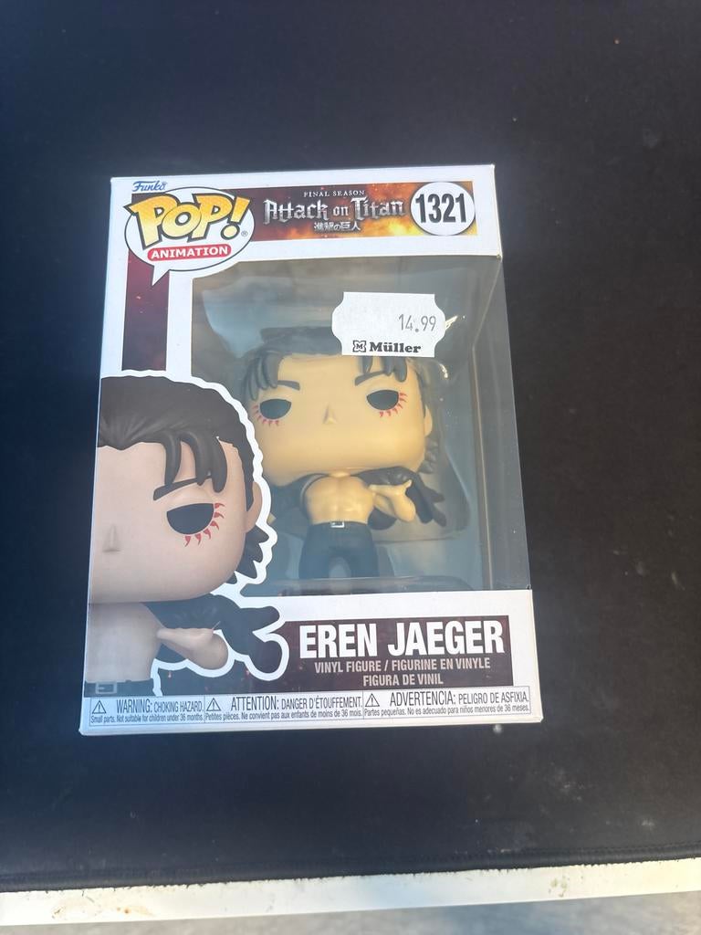 Funko Pop! Attack on Titan Eren Jaeger #1321, Ophalen of Verzenden, Nieuw