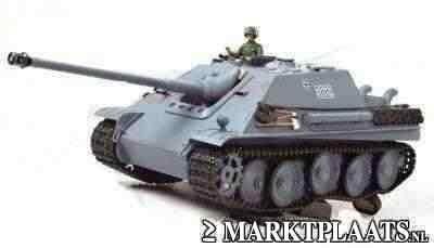 RC tank JAGDPANTHER grijs 1:16 met rook en geluid, Ophalen of Verzenden, Nieuw