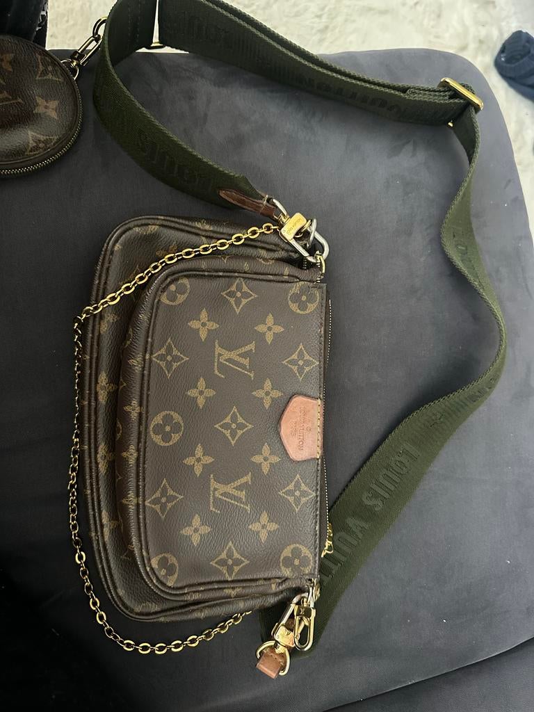 Louis Vuitton Multi Pochette - Origineel, met gebruikssporen, Ophalen of Verzenden, Gebruikt, Bruin, Overige merken