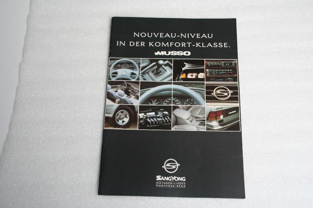 Folder SsangYong Musso (02-1996) (4), Ophalen of Verzenden, Nieuw, Overige merken