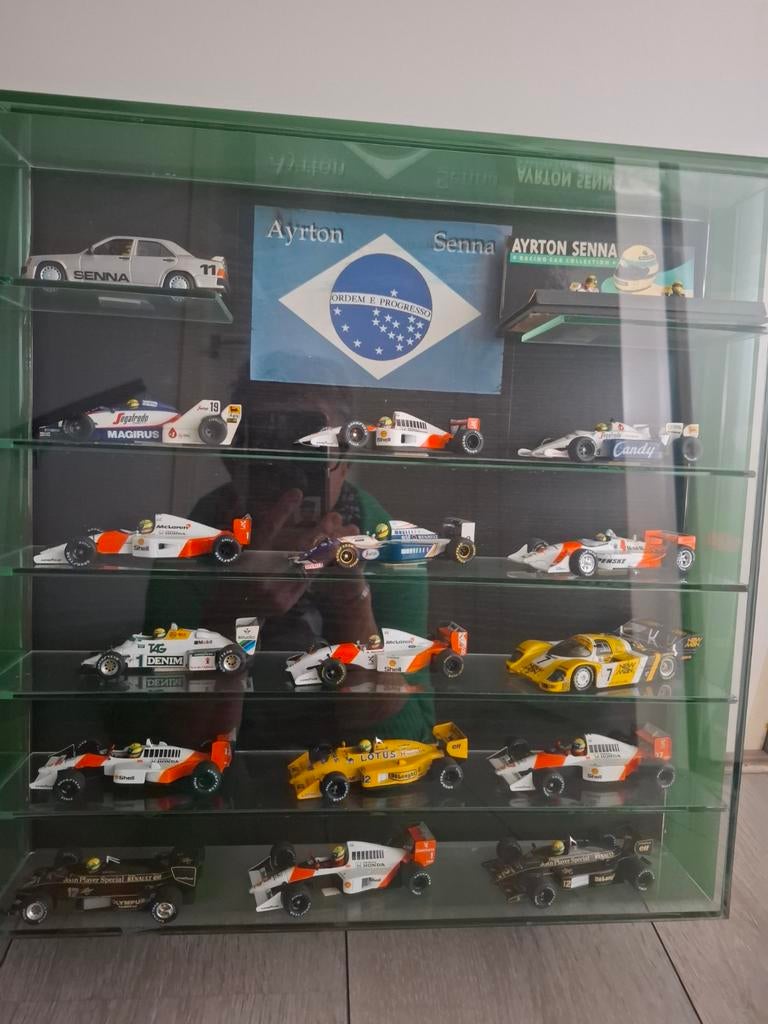 Collectors item Ayrton Senna F1, met lijst en certificaat., Ophalen