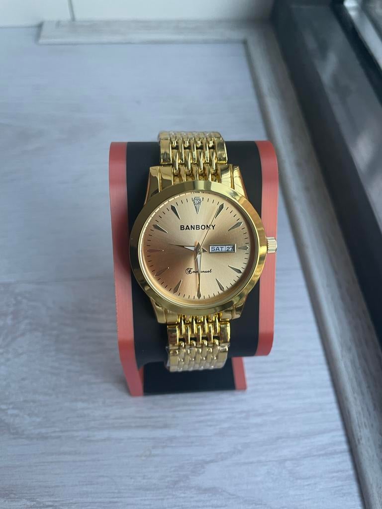 Luxe matching horloges (Goud), Sieraden, Tassen en Uiterlijk, Horloges | Heren, Overige merken, Verzenden, Polshorloge, Nieuw