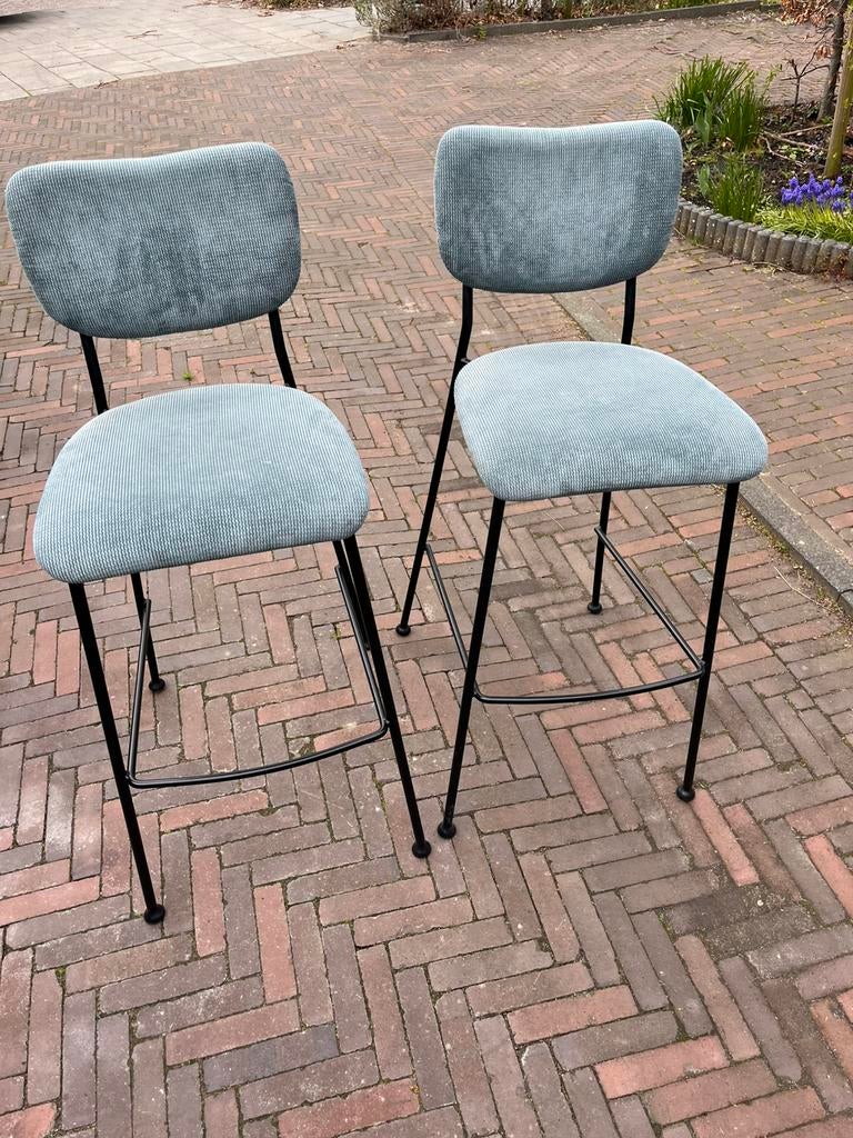 2 barkrukken van Zuiver - gebruikt, 2 krukken, Ophalen, Gebruikt, 60 tot 90 cm