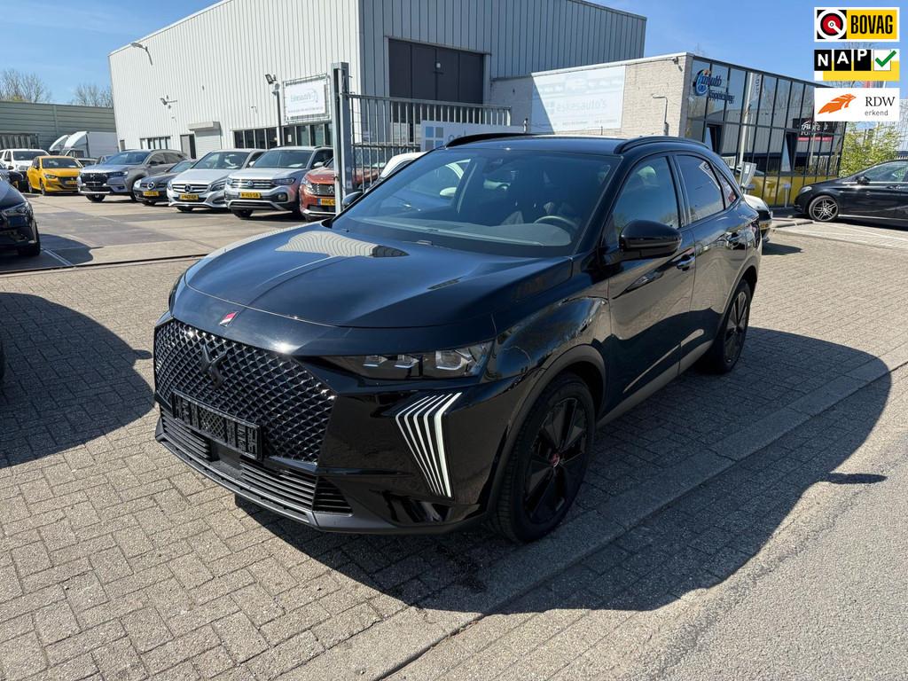 DS 7 E-Tense 225 Performance Line, Navi Dealer auto, 12 maanden, 4 cilinders, Zwart, Bedrijf