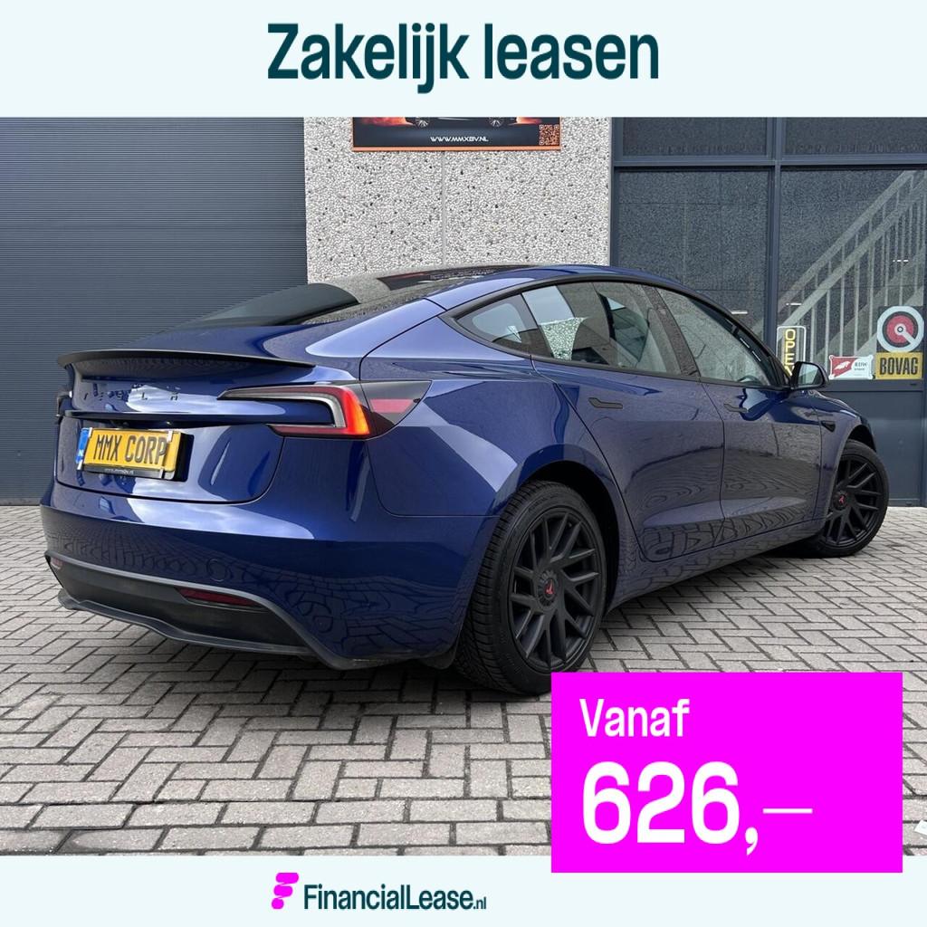 Tesla Model 3 Standard Range HIGHLAND+MMX PACK+IAP+Trekhaak, Automaat, Achterwielaandrijving, Gebruikt, Zwart