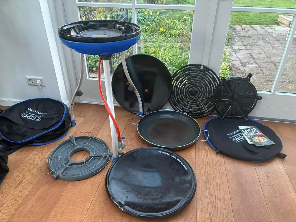 Skottelbraai - Cadac Carri Chef BBQ met accesoires, Ophalen, Zo goed als nieuw
