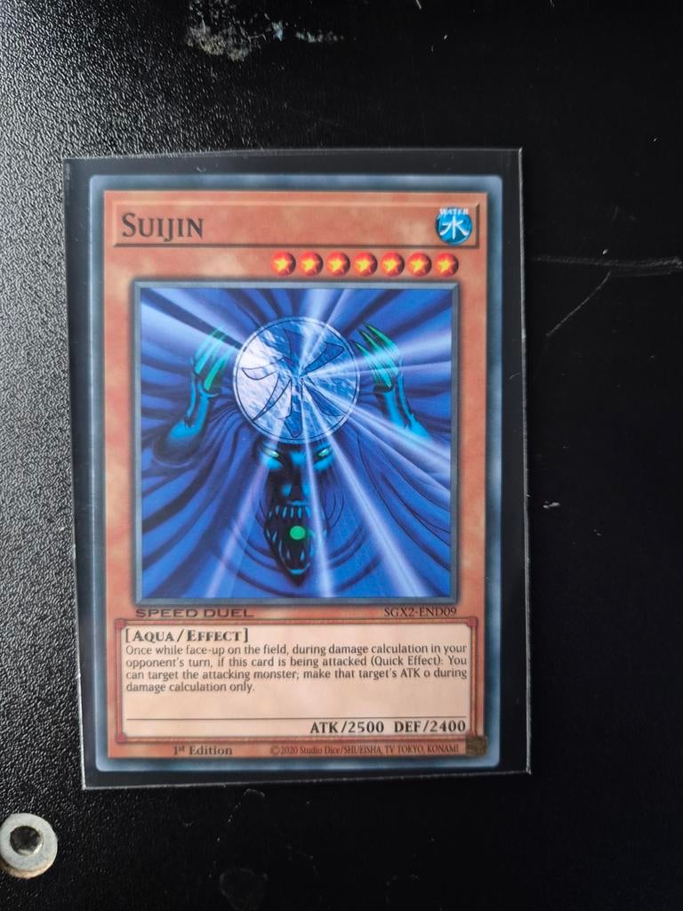 Suijin Yu-Gi-Oh! Kaart - Speed Duel SGX2-END09, Ophalen of Verzenden, Zo goed als nieuw, Losse kaart