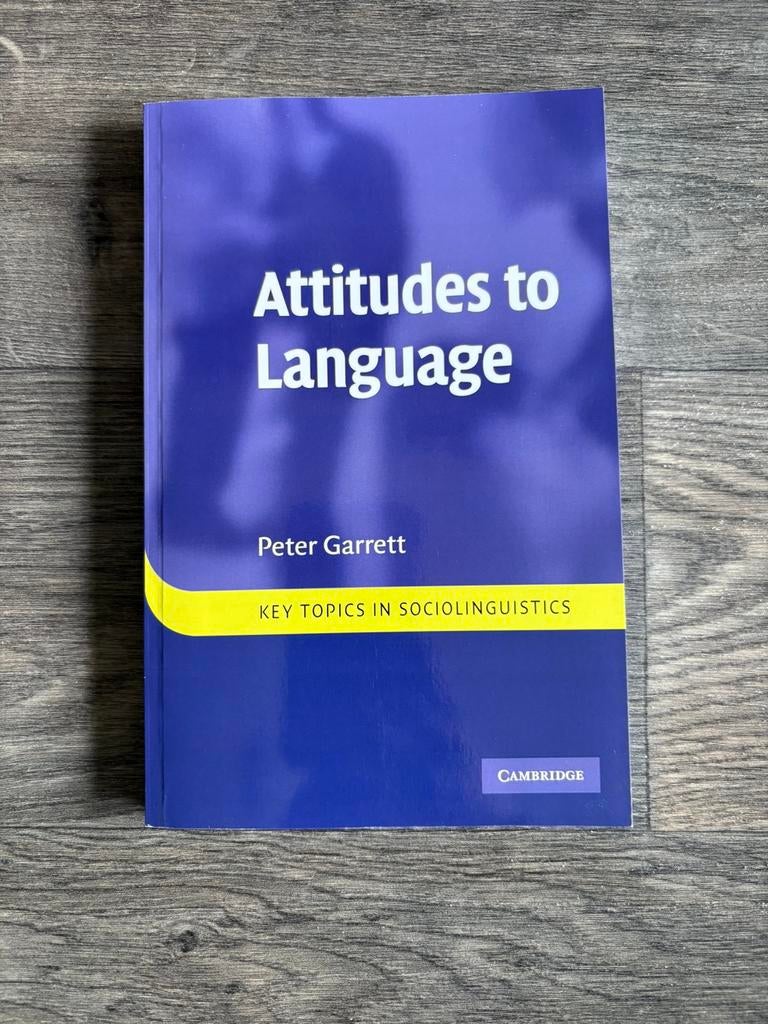 Attitudes to Language, Boeken, Ophalen of Verzenden, Zo goed als nieuw, Management