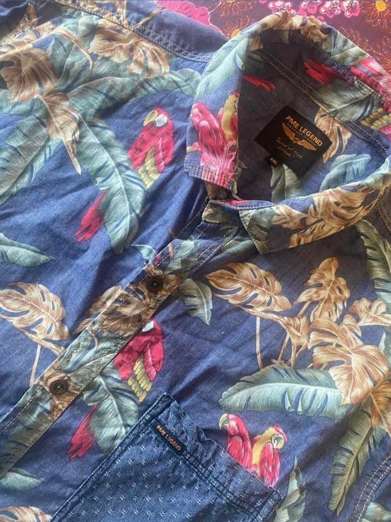 Pme Legend Pall Mall blouse overhemd Papegaaien maat XXL, Kleding | Heren, Grote Maten, Overhemd, Blauw, ., Ophalen of Verzenden