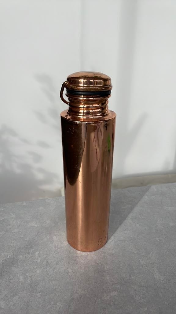 Puur koperen waterfles van Ayur, Ophalen of Verzenden, Zo goed als nieuw, Overige typen