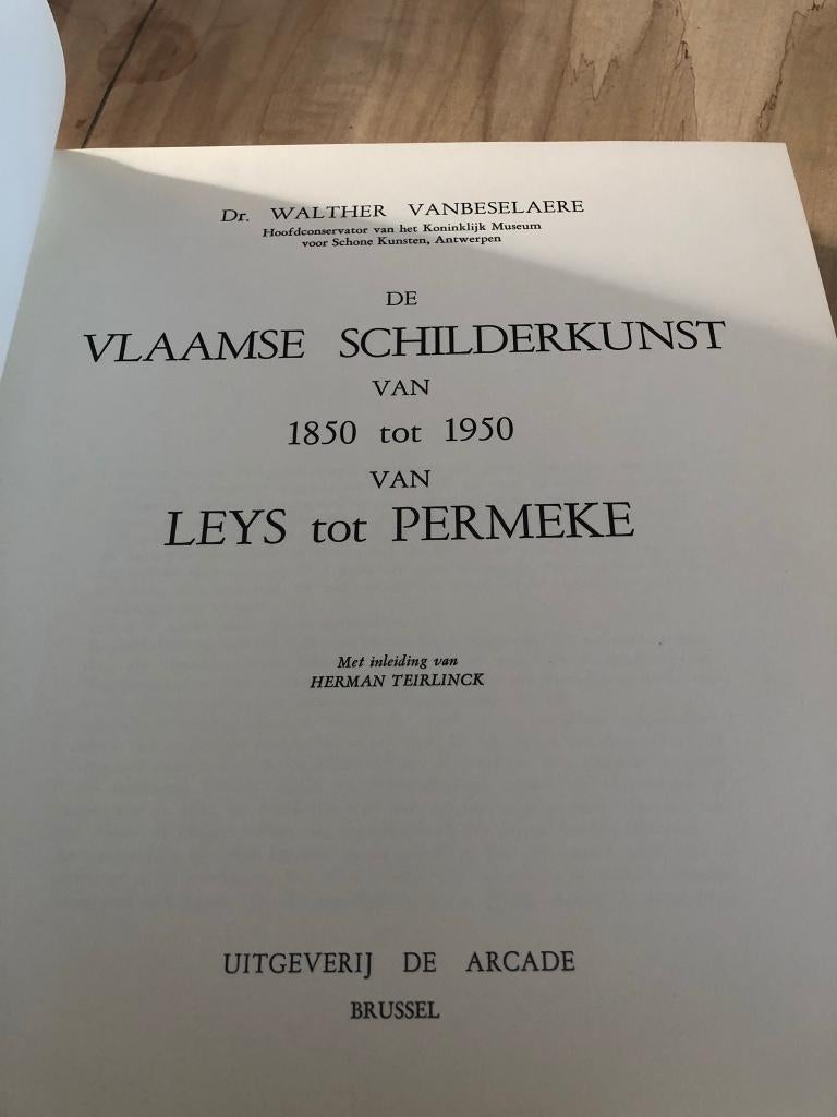 Moderne Vlaamse Schilderkunst van 1850 - 1950, Van Leys tot, Boeken, Gelezen, Dr. Walther Vanbeselaere, Ophalen of Verzenden, Schilder- en Tekenkunst