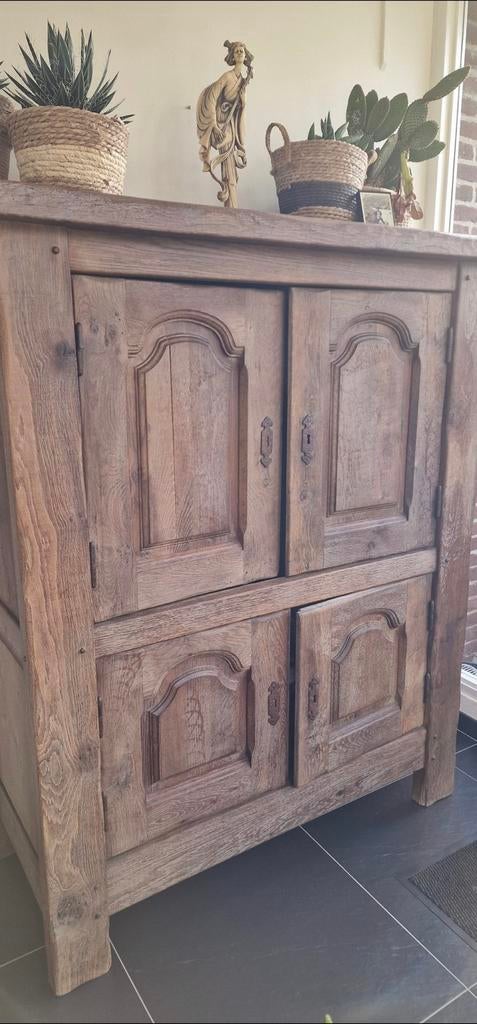 Mooie robuuste boeren eiken kast, Ophalen, 25 tot 50 cm, Minder dan 150 cm, 150 tot 200 cm