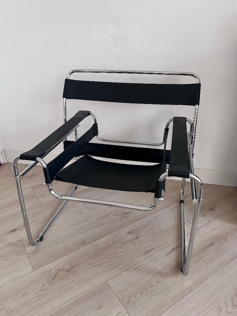 Wassily Chair fauteuil, Huis en Inrichting, Ophalen, Minder dan 75 cm, Zo goed als nieuw, 75 tot 100 cm