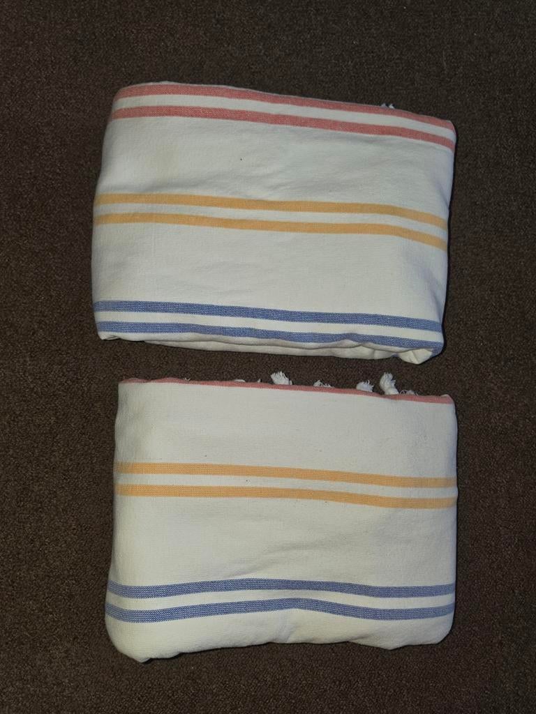 2 nieuwe Postcodeloterij Hamam Handdoeken (2 stuks), Huis en Inrichting, Ophalen of Verzenden, Nieuw, Handdoek