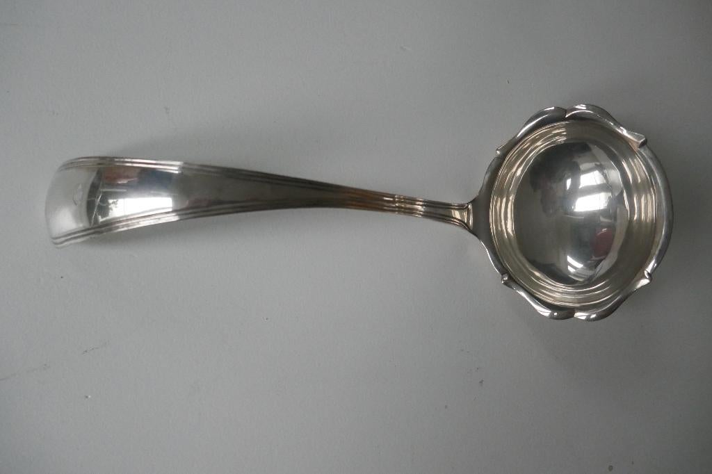 1 zilveren soeplepel jacob helweg 1860 amsterdam, Ophalen of Verzenden, Zilver