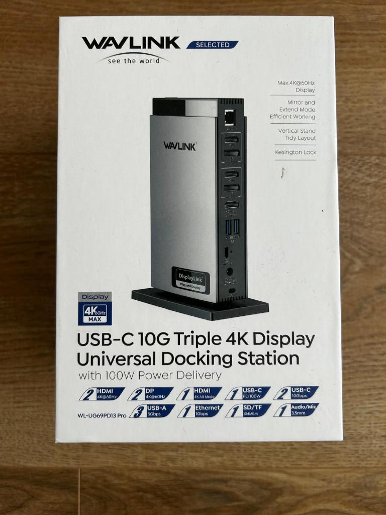 WAVLINK WL-UG69PD13 Docking Station, Computers en Software, Dockingstations, Wavlink, Nieuw, Ophalen of Verzenden, Docking station
