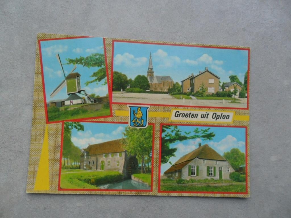 Oploo, groeten uit 1974, Verzenden, 1960 tot 1980, Gelopen, Noord-Brabant