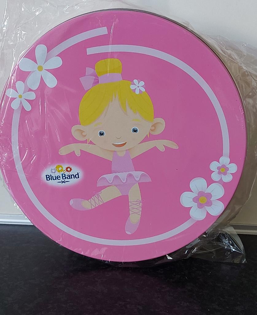 Koektrommel Roze met afbeelding Ballerina, Ophalen, Nieuw