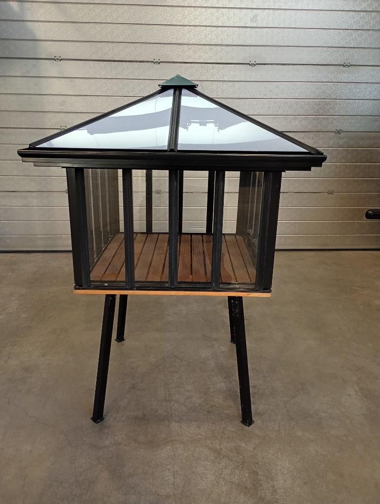 Miniatuur prieel te koop, Tuin en Terras, Ophalen, Glas, Zo goed als nieuw, Aluminium