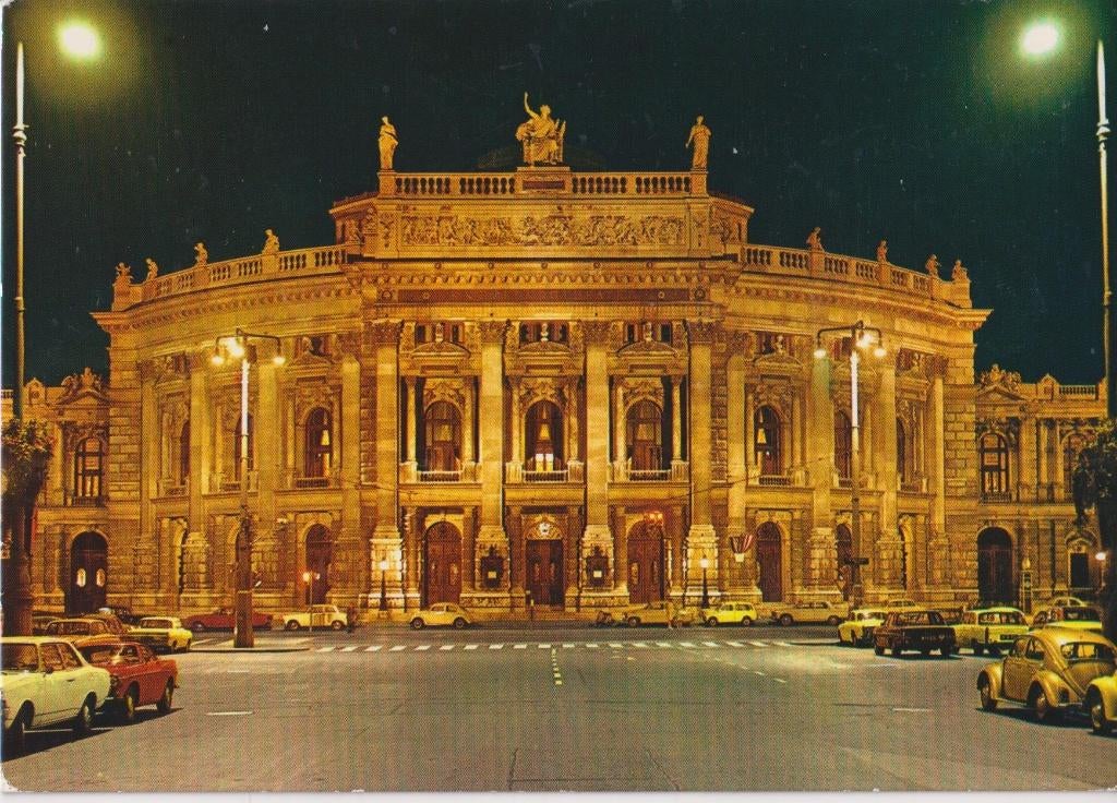 Oostenrijk, Wenen met auto's, Volvo P1800, Verzamelen, Ansichtkaarten | Buitenland, Ongelopen, Oostenrijk, 1960 tot 1980, Ophalen of Verzenden