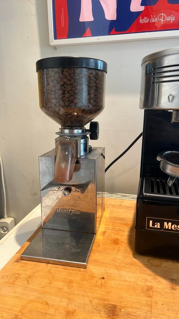 Demoka GR0203 koffiemolen, Witgoed en Apparatuur, Koffiemachine-accessoires, Ophalen, Zo goed als nieuw