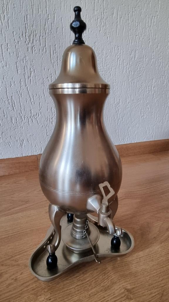 Antieke Tinnen Samovar / Theeketel, Antiek en Kunst, Ophalen of Verzenden