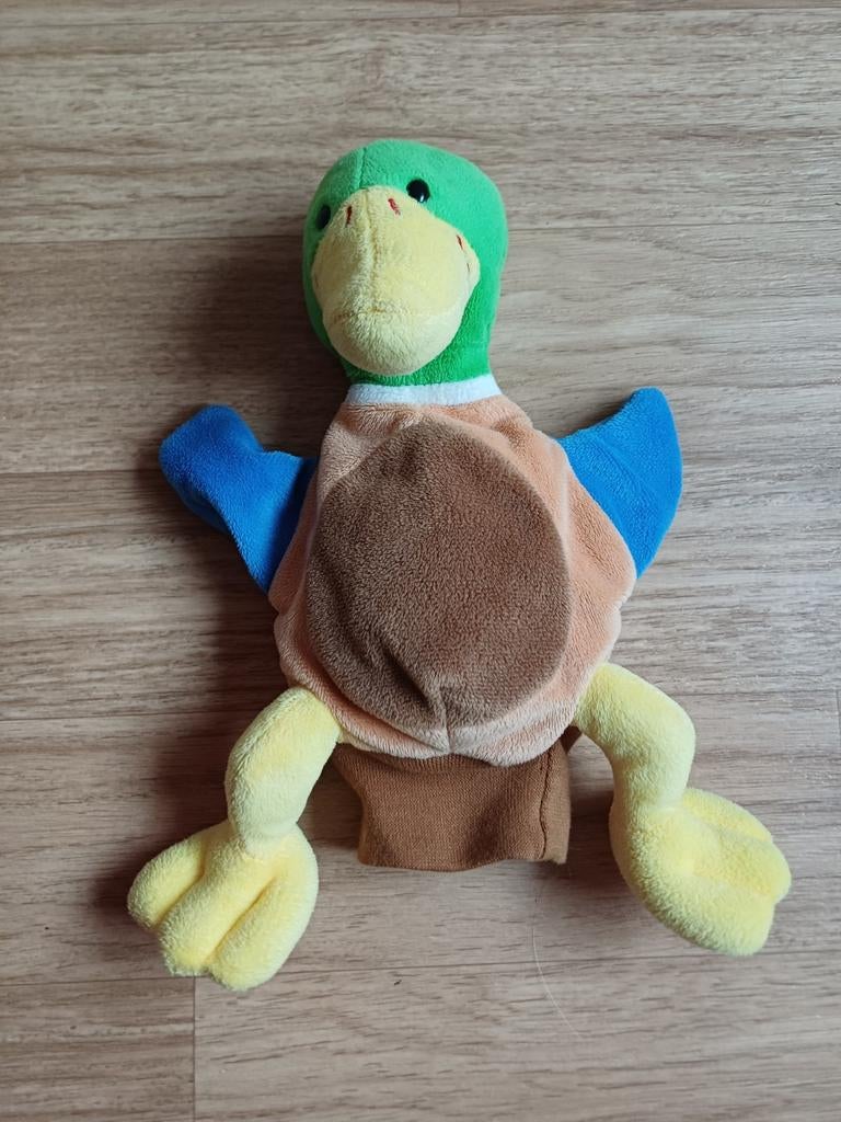 Handpop handschoenpop beleduc butlers eend vogel, Ophalen of Verzenden, Zo goed als nieuw, Eend