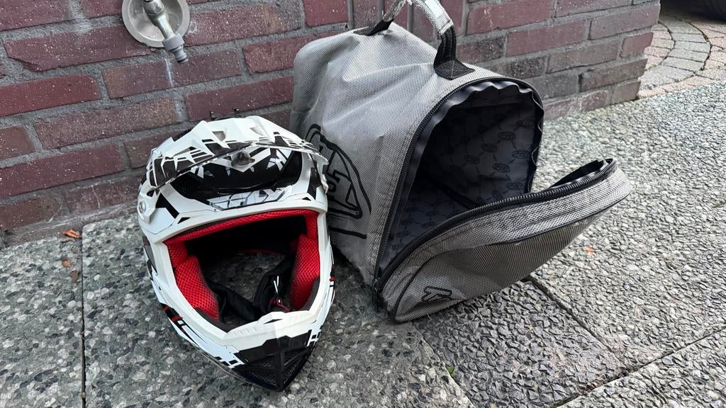 Fly Racing Downhill/BMX Helm - Maat L, Fietsen en Brommers, Fietsaccessoires | Fietshelmen, Ophalen of Verzenden, Gebruikt, L