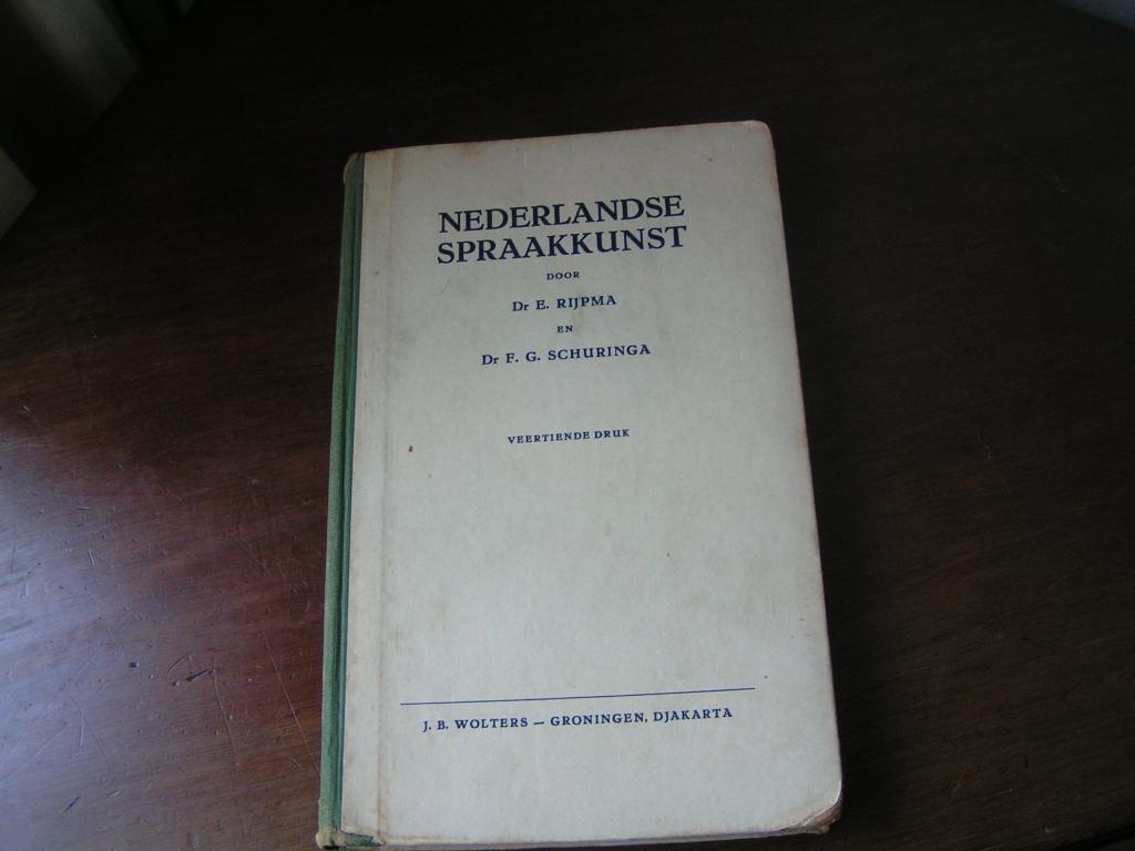 Nederlandse Spraakkunst door Rijpma, Boeken, Ophalen of Verzenden, Alpha, Gelezen, HBO