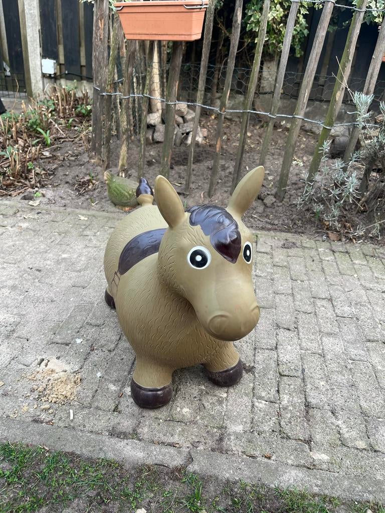 Relaxdays skippy animal horse with cover incl. pump up to 50