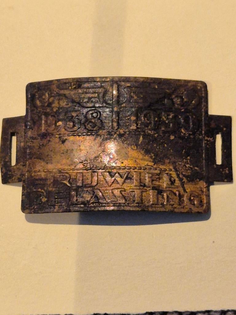 Rijwielbelastingplaatje 1938-1939, Verzamelen, Overige Verzamelen, Ophalen of Verzenden