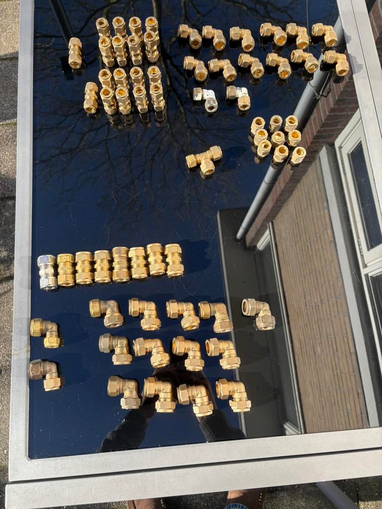 Knelkoppelingen 12x12mm 15x15mm, Ophalen of Verzenden, Zo goed als nieuw, Toilet