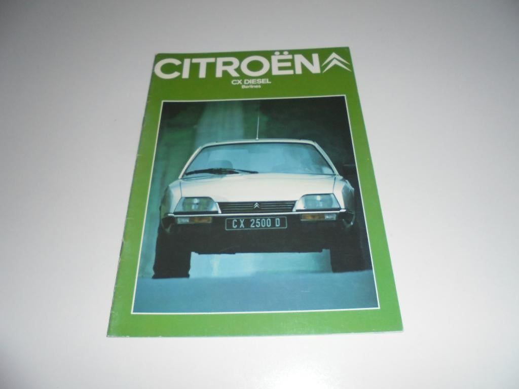 brochure Citroen CX Diesel berlines 1981, Ophalen of Verzenden, Gelezen, Citroën