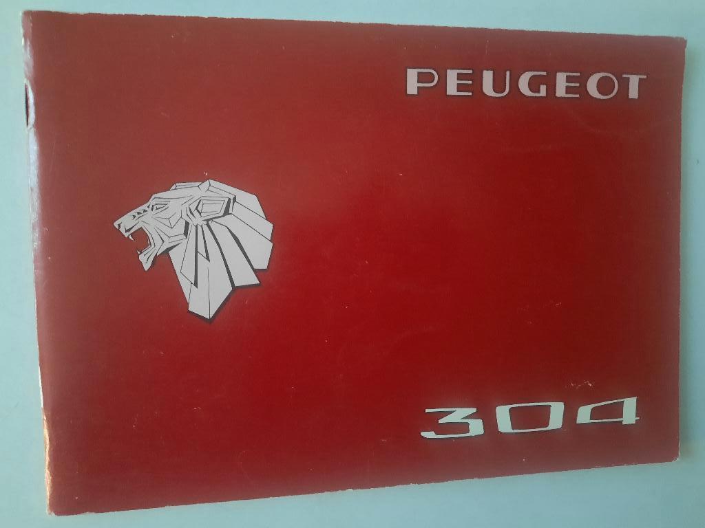 Handleiding instructieboekje  Peugeot 304   1976, Ophalen of Verzenden