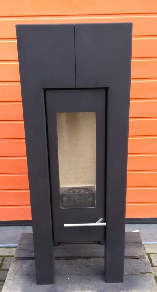 tekoop hase modena houtkachel 6 kw 3 zijden glas, Houtkachel, Ophalen of Verzenden, Zo goed als nieuw, Vrijstaand