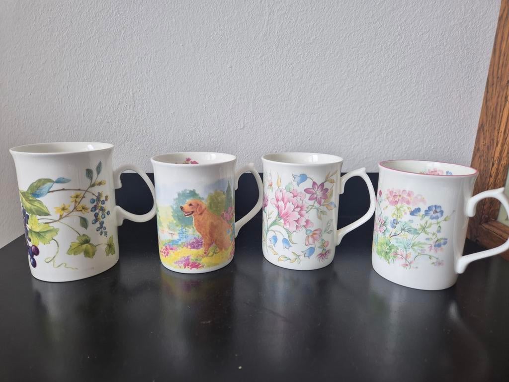 Jason fine bone china england mokken, Ophalen of Verzenden, Gebruikt, Porselein